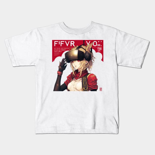 Final Fantasy Virtual Reality Type 0 Kids T-Shirt by michaelkanouse